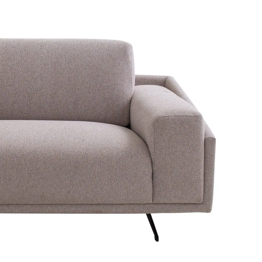 Vino 3 Seater Fabric Sofa in Dusty Grey – Modern Design
