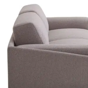 Dusty Grey Vino 3 Seater Fabric Sofa – Modern Minimalist Design