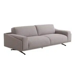 Vino 3 Seater Dusty Grey Fabric Sofa – Modern Comfort
