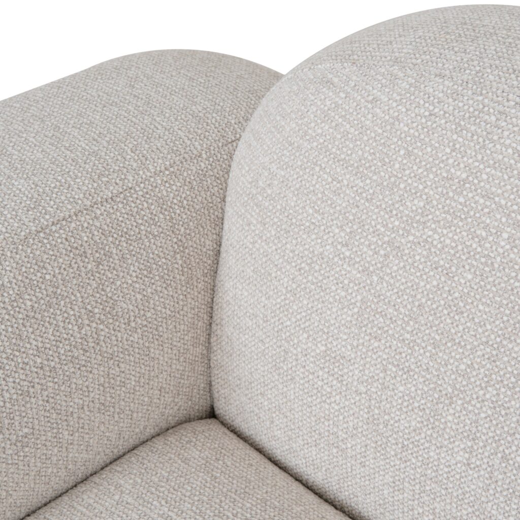 Karo Coral Beige Armchair - Modern Minimalist Design