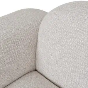 Karo Coral Beige Armchair - Modern Minimalist Design