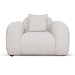 Elegant Coral Beige Karo Armchair - Modern Minimalist Design