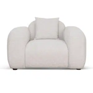 Elegant Coral Beige Karo Armchair - Modern Minimalist Design
