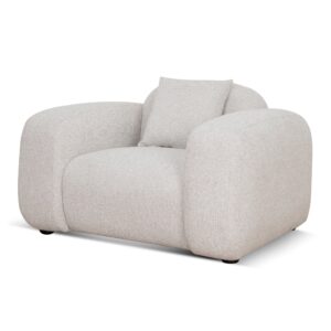 Coral Beige Karo Armchair - Modern Minimalist Design