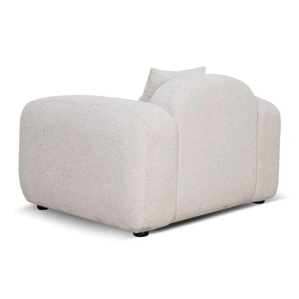 Coral Beige Karo Armchair - Modern Minimalist Design