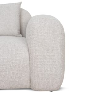 Karo Coral Beige Armchair - Modern Minimalist Design