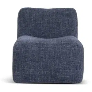 Kovo Moss Navy Fabric Lounge Chair - Modern Comfort