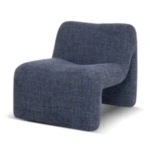 Kovo Moss Navy Fabric Lounge Chair - Modern Comfort