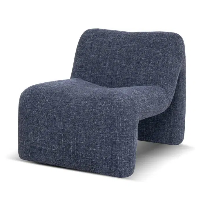 Kovo Fabric Lounge Chair – Moss Navy
