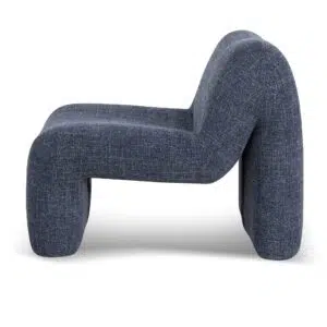 Kovo Moss Navy Fabric Lounge Chair Comfort