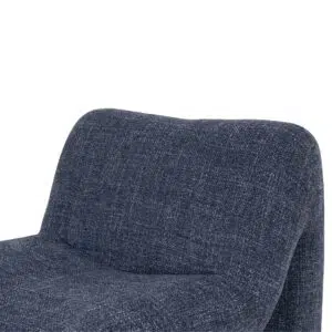 Kovo Moss Navy Fabric Lounge Chair - Modern Comfort