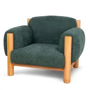 Ivora Bush Green Natural Armchair – Elegant Design