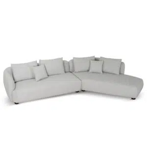 Alven 3 Seater Chaise Sofa in Clay Grey – Modern Comfort & Durable Design