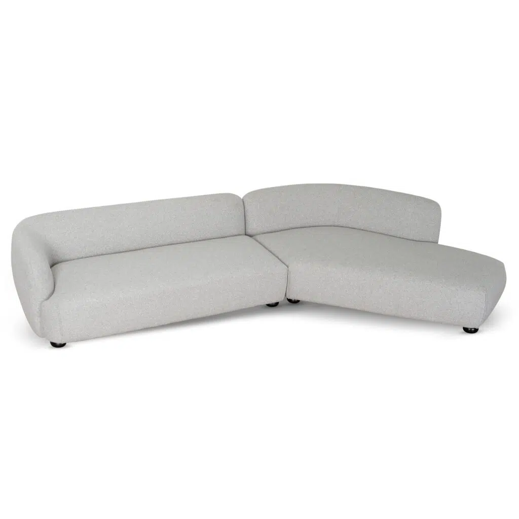 Alven 3 Seater Right Chaise Sofa – Clay Grey | Comfort & Durable Design