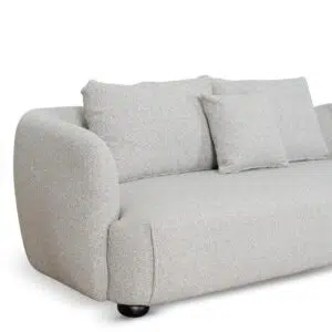 Alven 3 Seater Right Chaise Sofa in Clay Grey – Modern Comfort & Ergonomic Design
