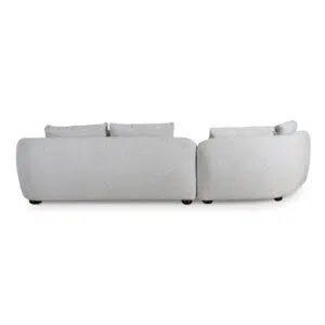 Voryn 3 Seater Left Chaise Sofa - Clay Grey Modern Design