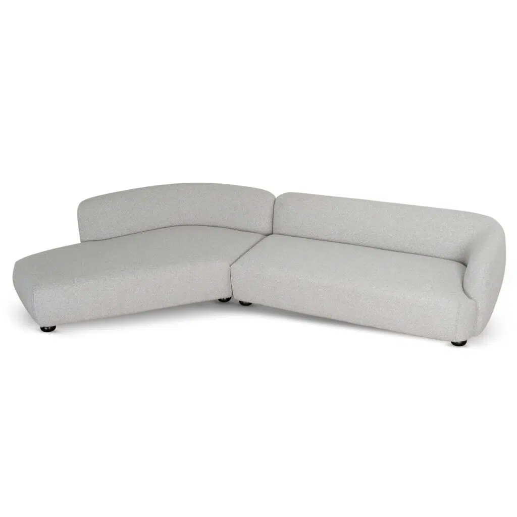 Voryn 3-Seater Left Chaise Sofa Clay Grey Modern Comfort