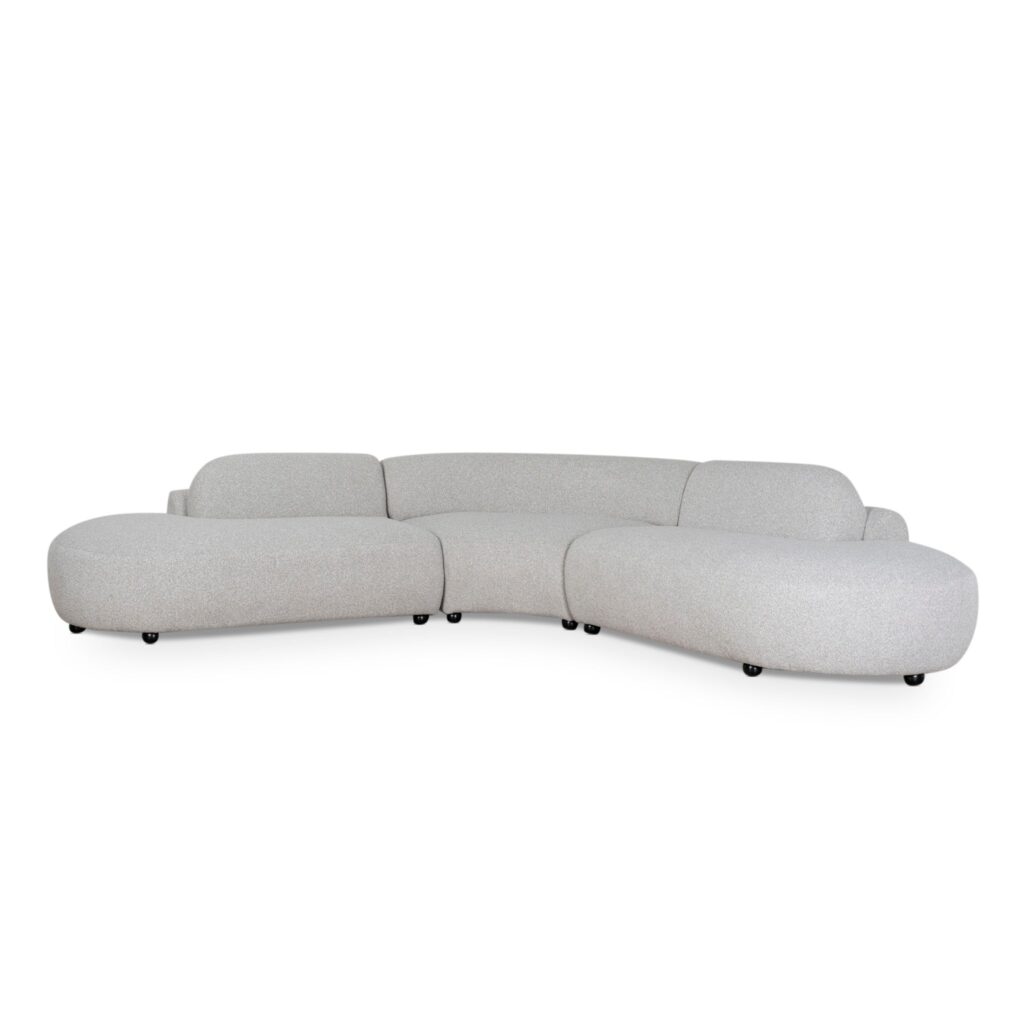 Brilo Corner Sofa Clay Grey Elegant Durable Design