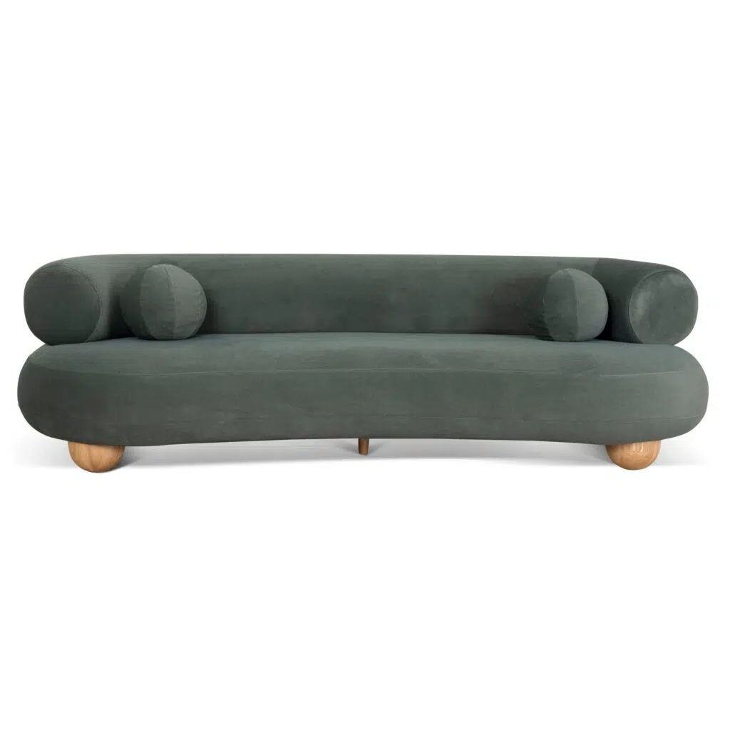Doven 3 Seater Sofa Burnt Green – Modern Comfort Design