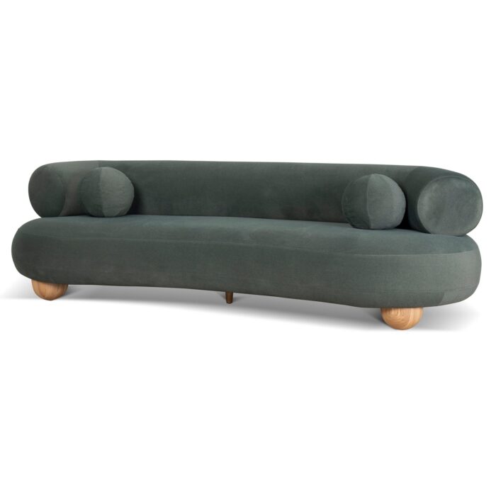 Doven 3 Seater Sofa – Burnt Green Modern Elegance