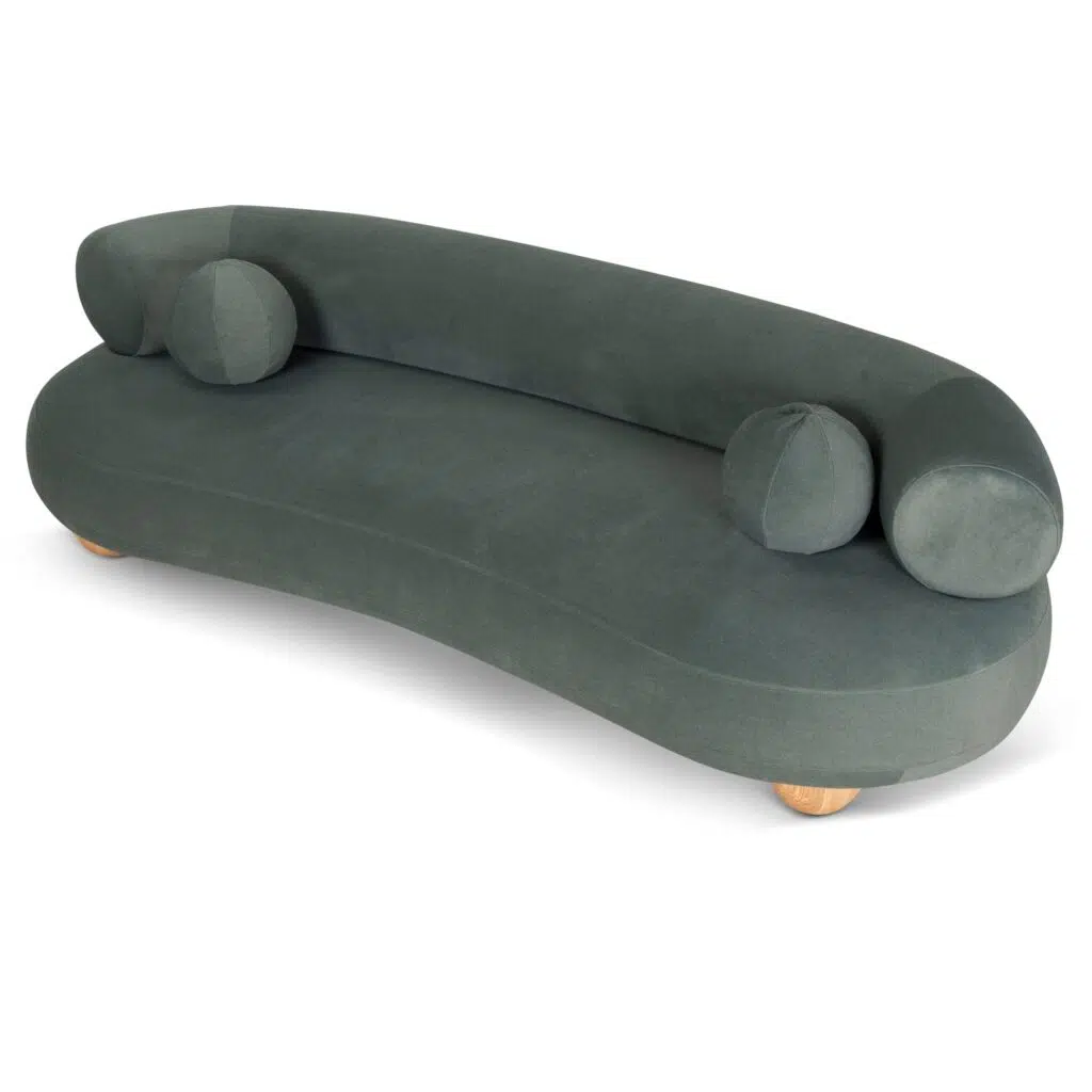 Doven 3 Seater Sofa - Burnt Green Modern Comfort Design