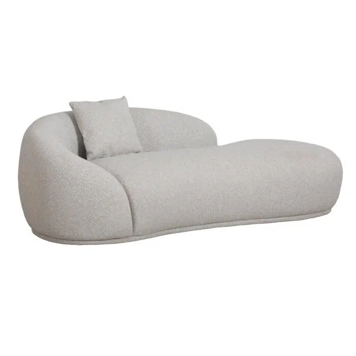 Tiva 3 Seater Fabric Sofa – Clay Grey