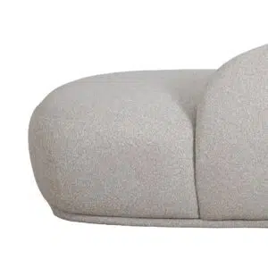 Tiva 3 Seater Fabric Sofa – Clay Grey