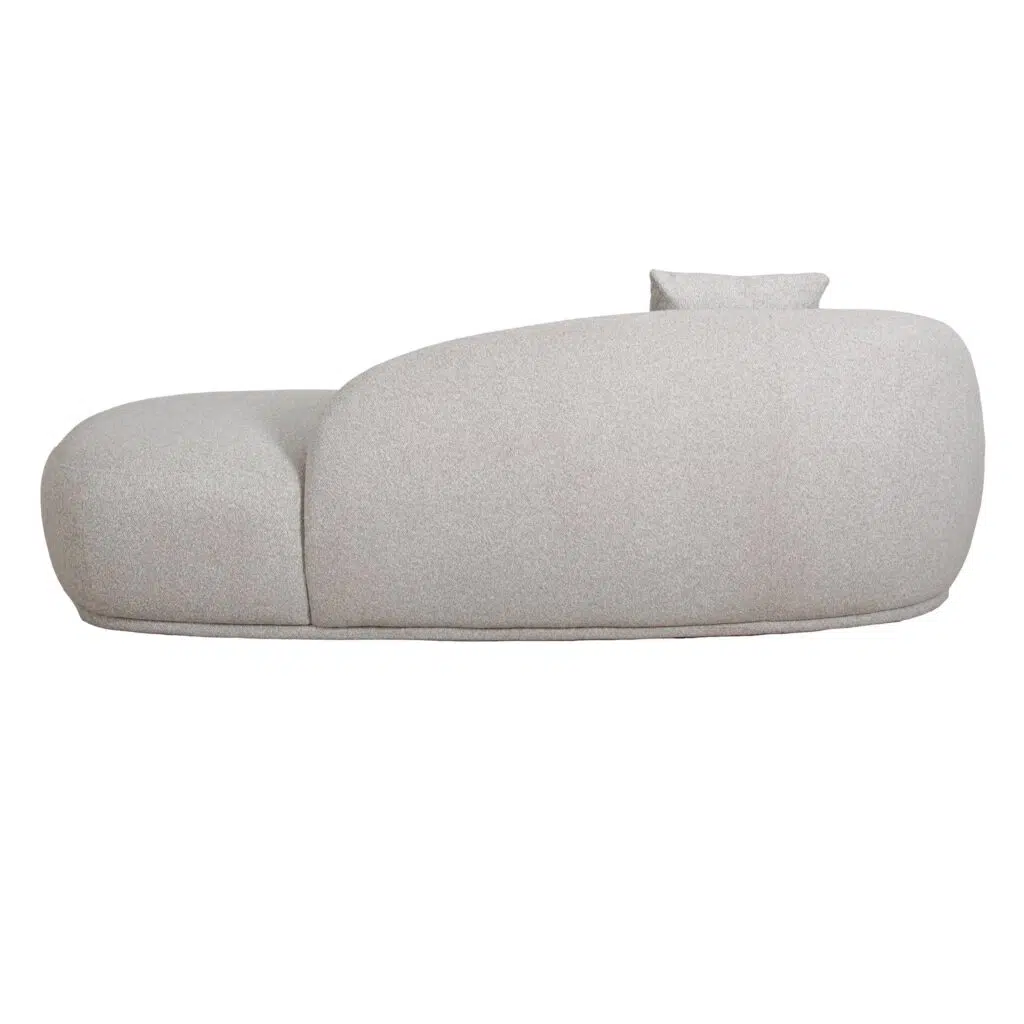 Tiva 3 Seater Fabric Sofa – Clay Grey Modern Comfort