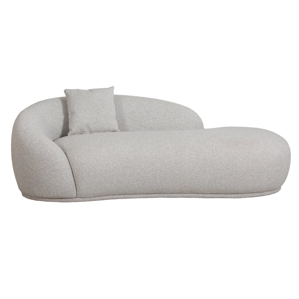 Tiva 3 Seater Fabric Sofa – Clay Grey Modern Minimalist Design