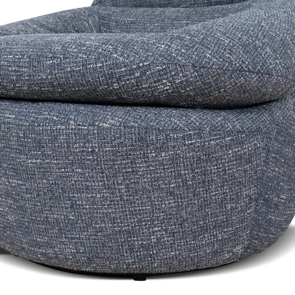 Ulven Swivel Lounge Chair Prussian Blue Comfort