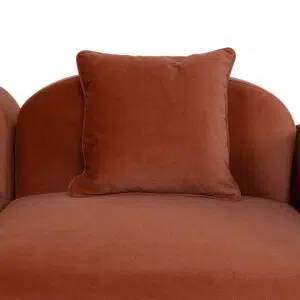 Nyven 3 Seater Sofa in Umber Orange – Modern Comfort
