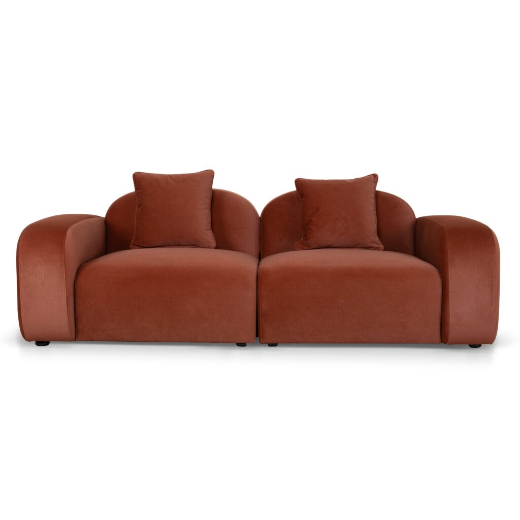 Nyven 3 Seater Sofa – umber orange, comfortable modern design
