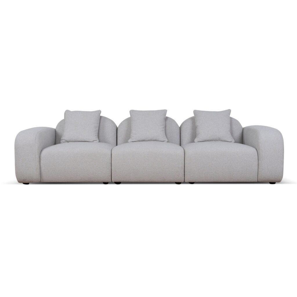 Modern Mira 4 Seater Sofa in Sandstone Beige