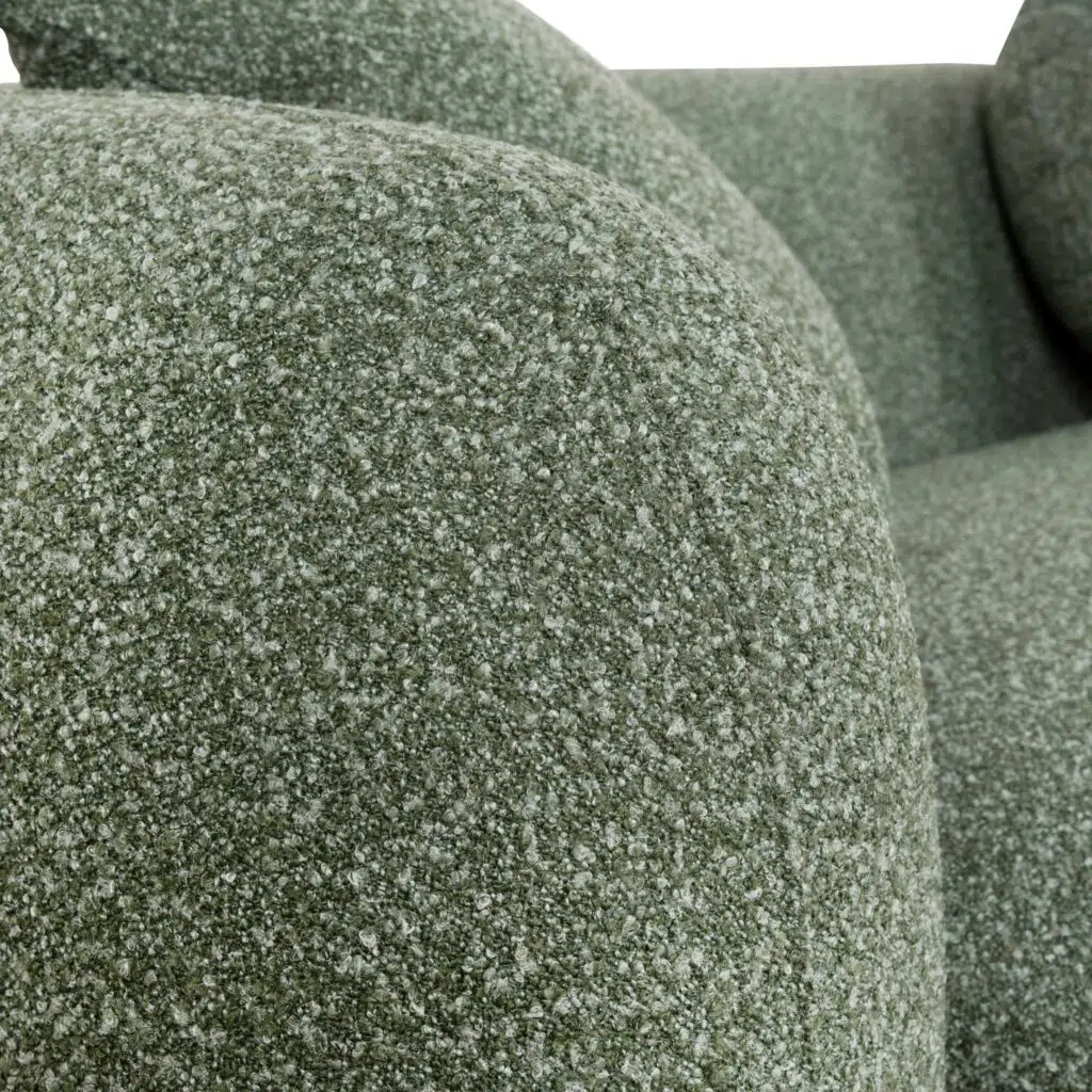 Vory 3-Seater Chaise Sofa Amazon Green Fabric