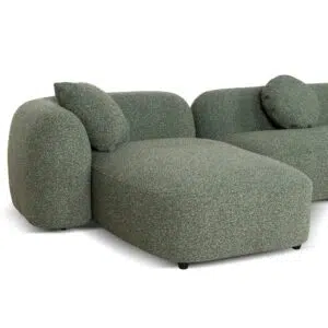 Elven 3-Seater Left Chaise Sofa Amazon Green Modern Comfort