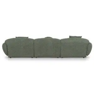 Elora 3 Seater Right Chaise Sofa Amazon Green Modern Design