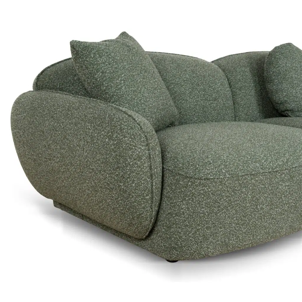 Elora 3-Seater Right Chaise Sofa Amazon Green Modern Comfort