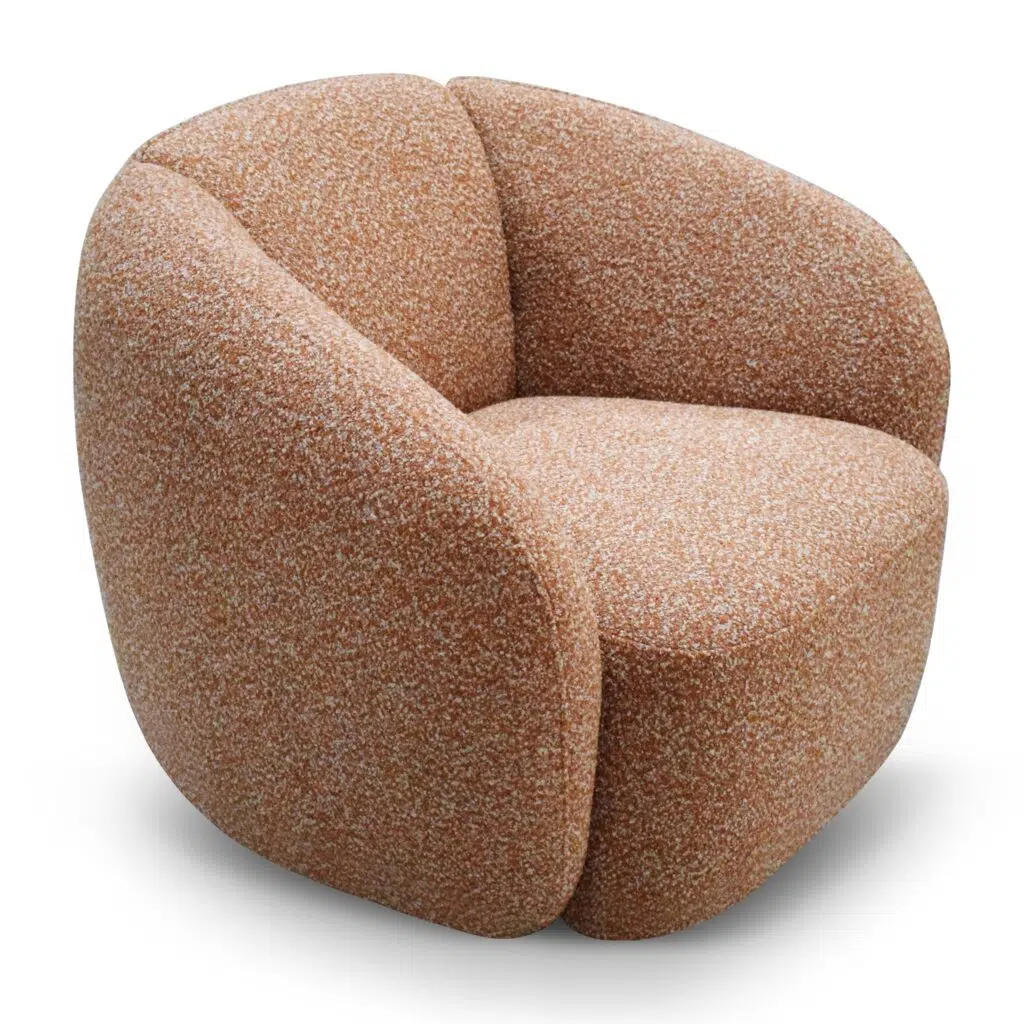 Loryn Armchair in Terracotta Brown – Sleek Design, Comfortable Seating, Modern Aesthetic