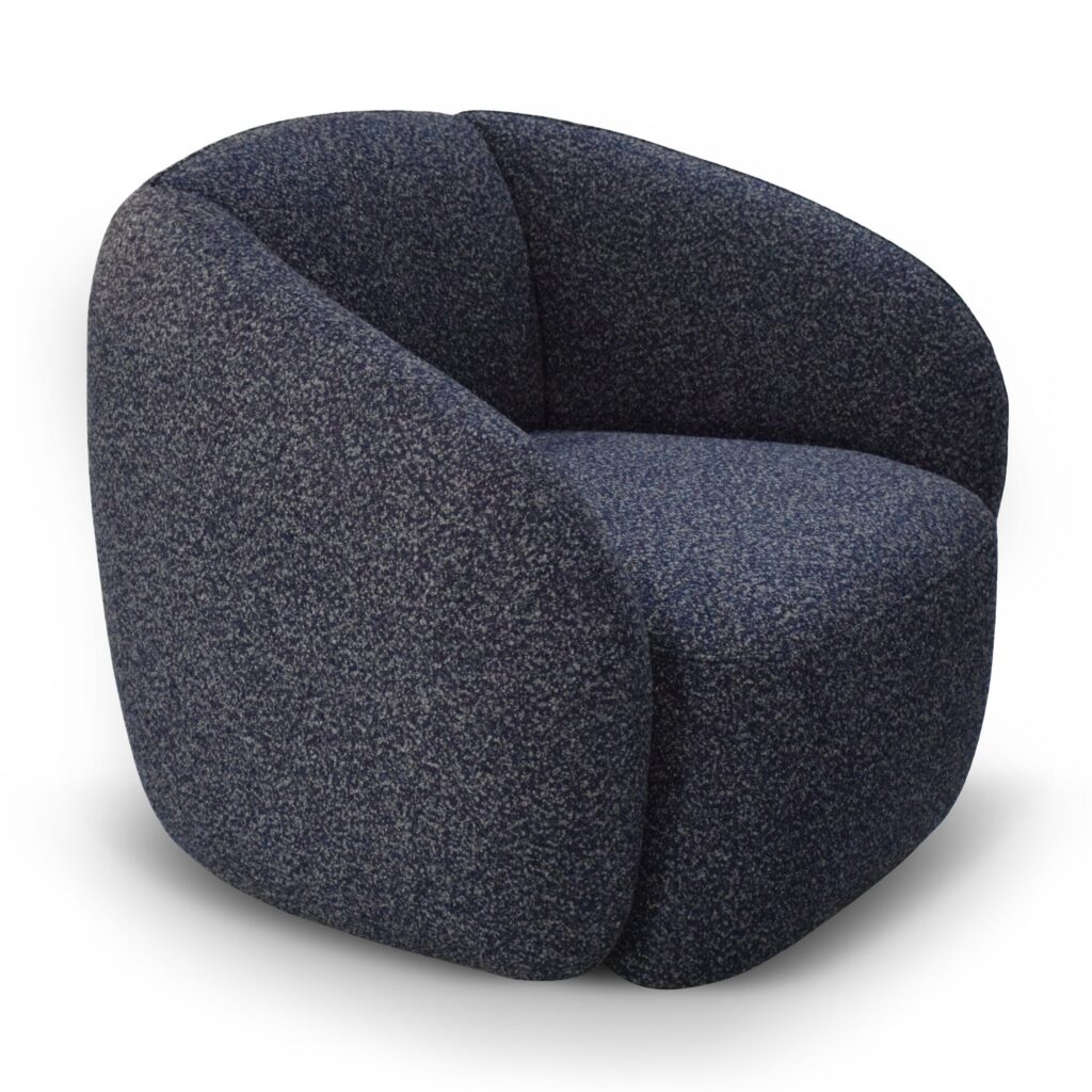 Loryn Armchair - Midnight Blue: Cozy Comfort & Balanced Support