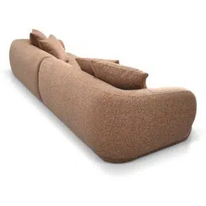 Quven 4 Seater Sofa Terracotta Brown Modern Living Room Comfortable Durable