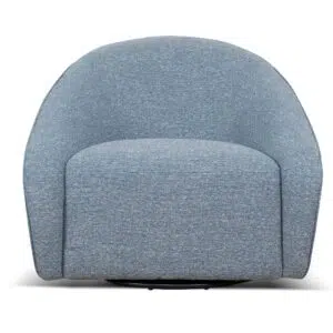 Elegant Misty Blue Zira Armchair - Comfortable Seating Design