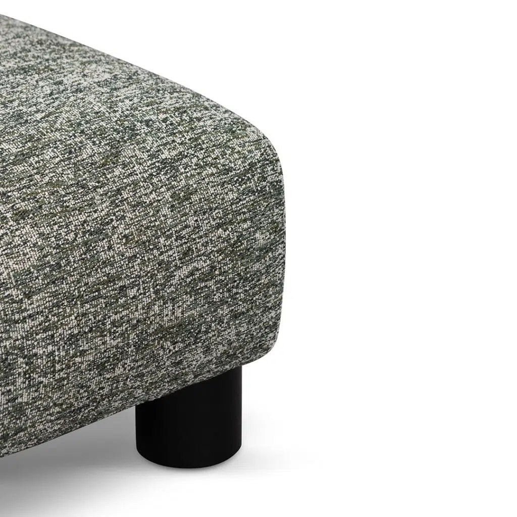 Sylas Fabric Lounge Chair Seaweed Green 3-Leg Modern Design