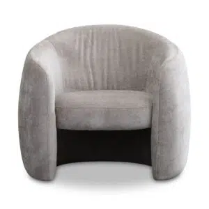 Kyno Fabric Armchair Platinum Grey Modern Comfort