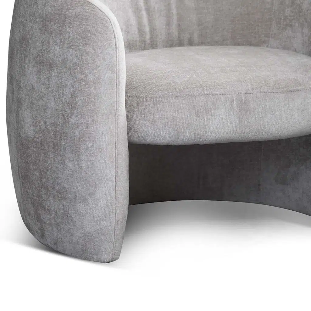Kyno Fabric Armchair Platinum Grey Modern Comfort