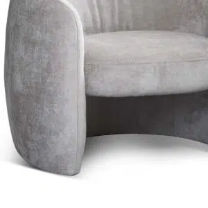 Kyno Fabric Armchair Platinum Grey Modern Comfort