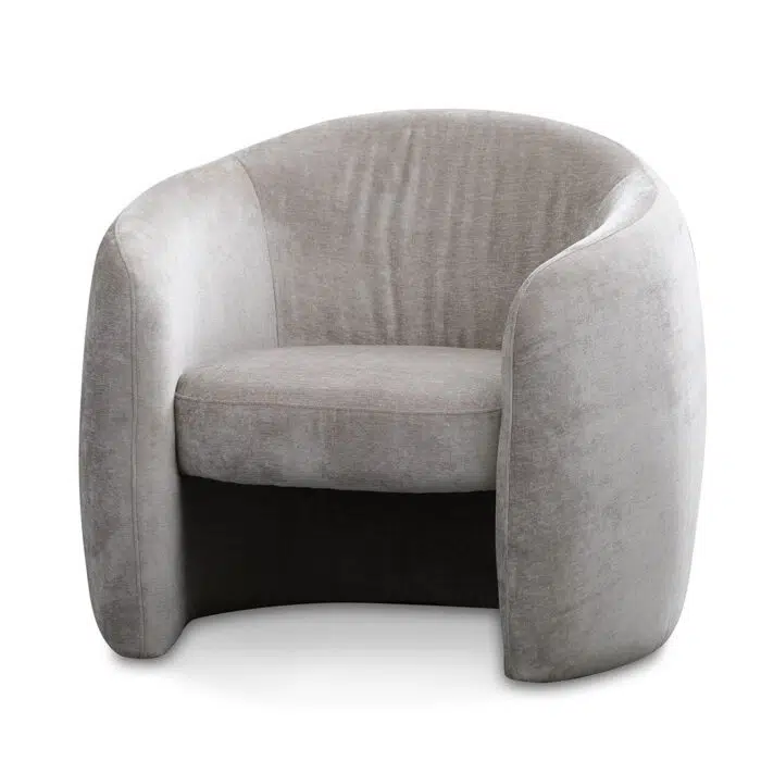 Kyno Fabric Armchair – Platinum Grey