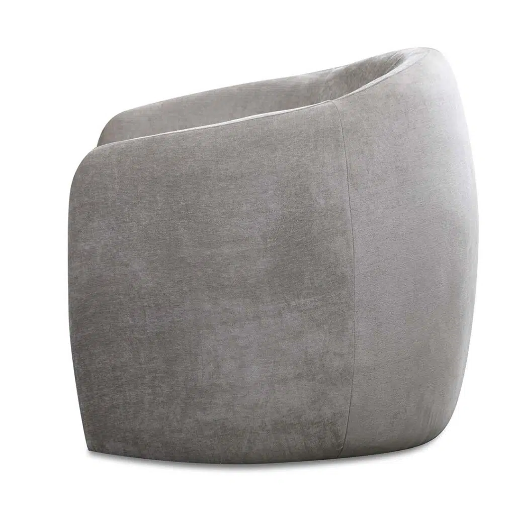 Platinum Grey Modern Fabric Armchair Comfort