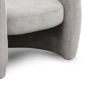 Platinum Grey Fabric Armchair – Modern Comfort Design