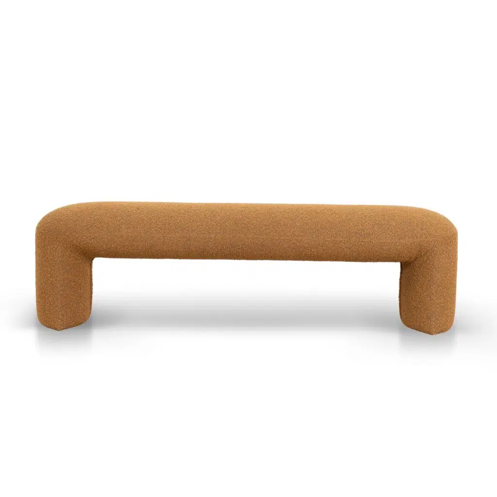 Ulora 1.5m Ottoman Bench – Brown Boucle Multi-Functional Durable Design