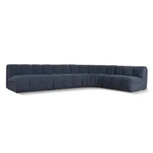 Modular Sofa Moss Navy Family-Friendly Comfortable Seating Flexible Layout